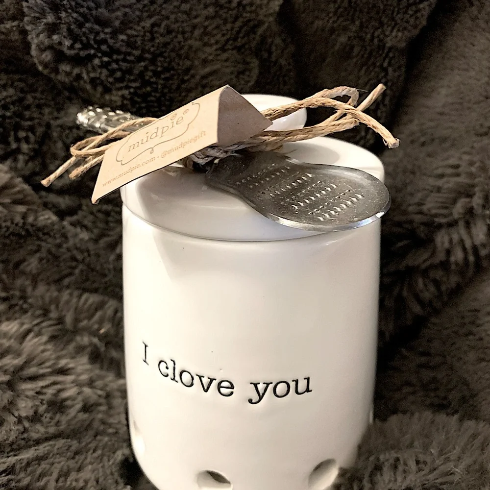 Garlic Container and Mincing Spoon